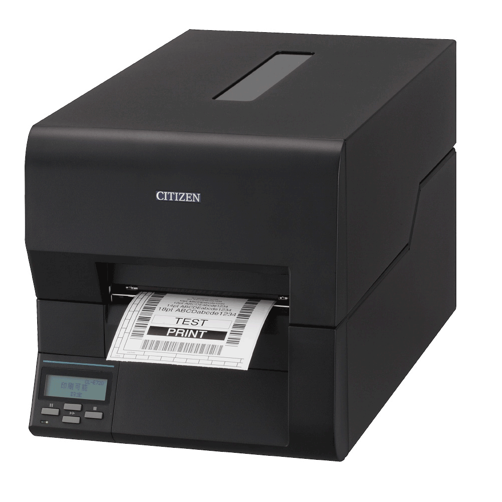 מדפסת מדבקות Citizen CL-E720 תעשייתית להדפסת ברקודים ומדבקות