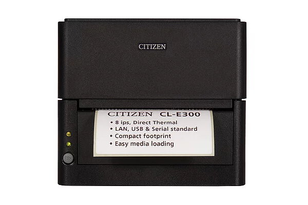 מדפסת מדבקות Citizen CL-E300 עם הדפסה