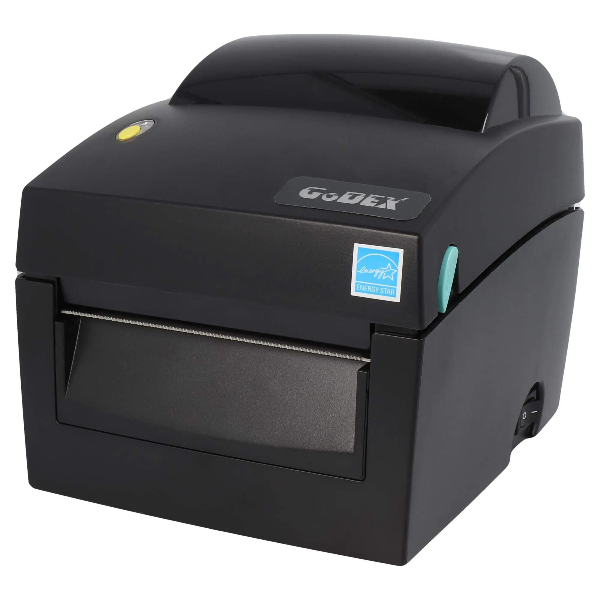 מדפסת מדבקות GoDEX DT4x מבט קדמי קומפקטי