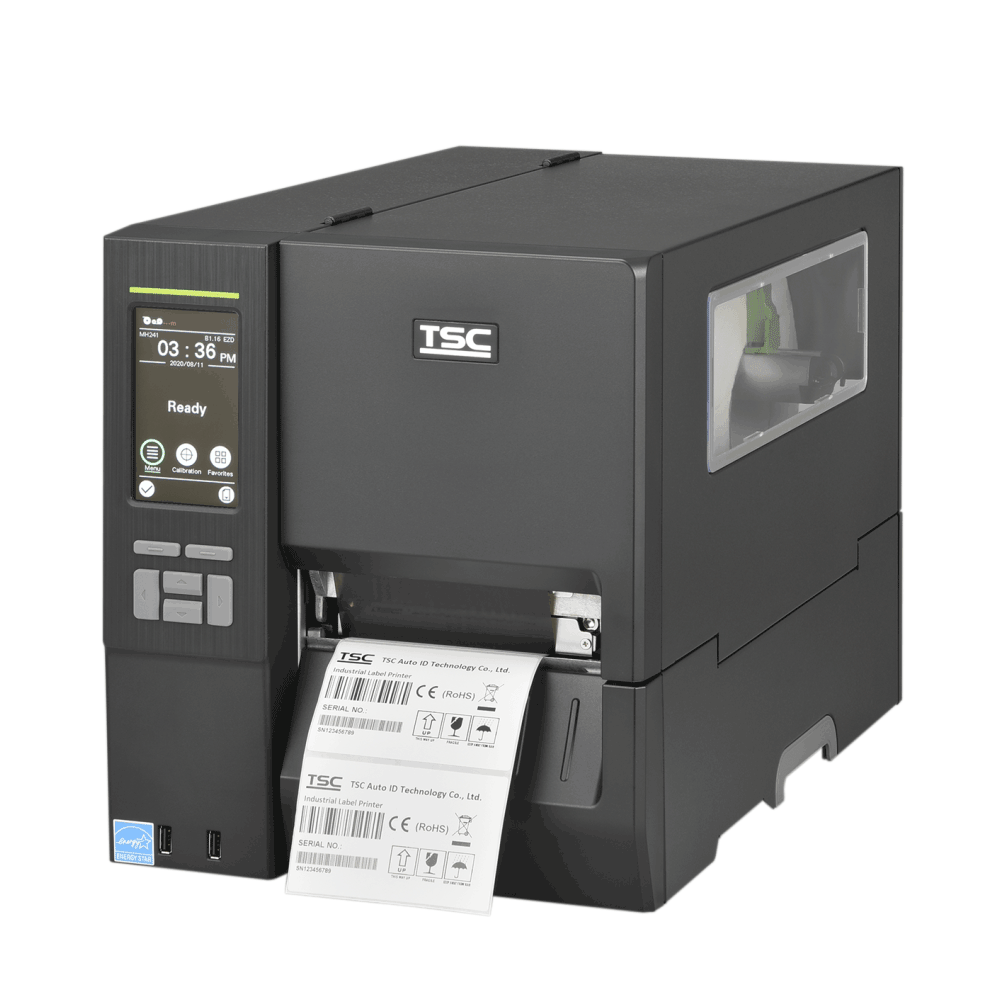 מדפסת מדבקות תעשייתית TSC MH341 להדפסת ברקודים ומדבקות