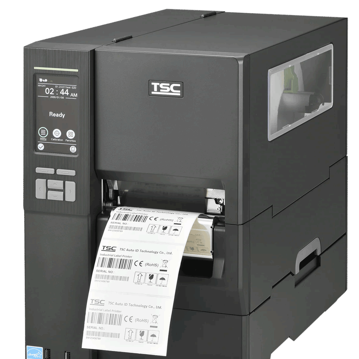 מדפסת ברקוד תעשייתית TSC MH341P עם מגולל מדבקות אוטומטי