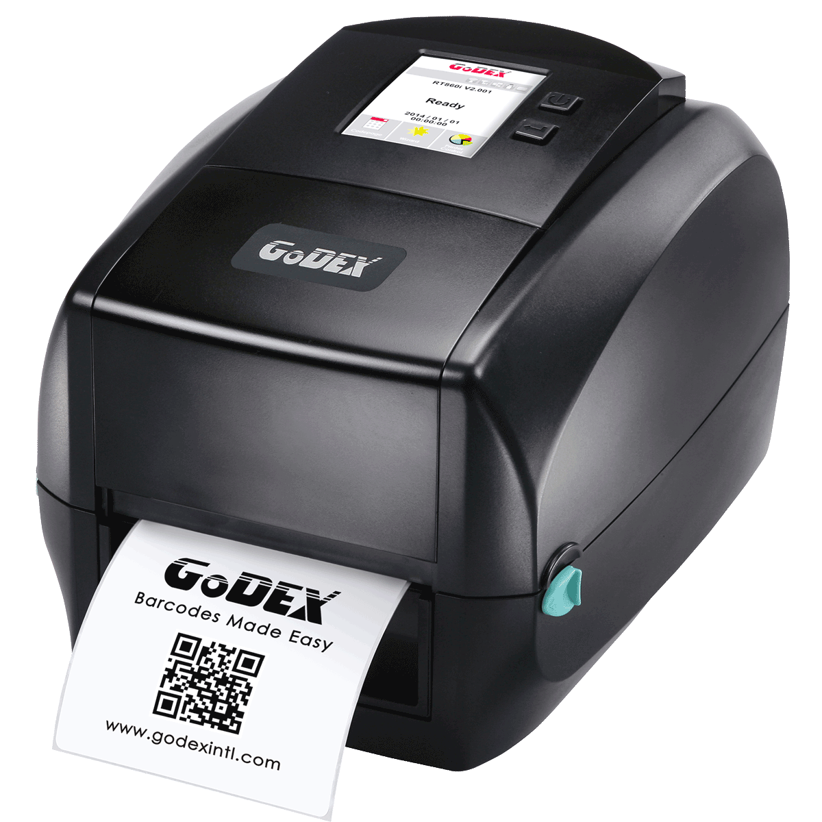 מדפסת מדבקות GoDEX RT823i+ עם מסך מגע