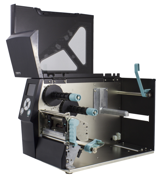 an open industrial label printer model zx420i