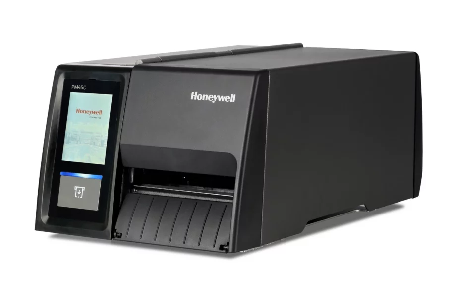 מדפסת מדבקות תעשייתית Honeywell PM45 עם גוף סגור