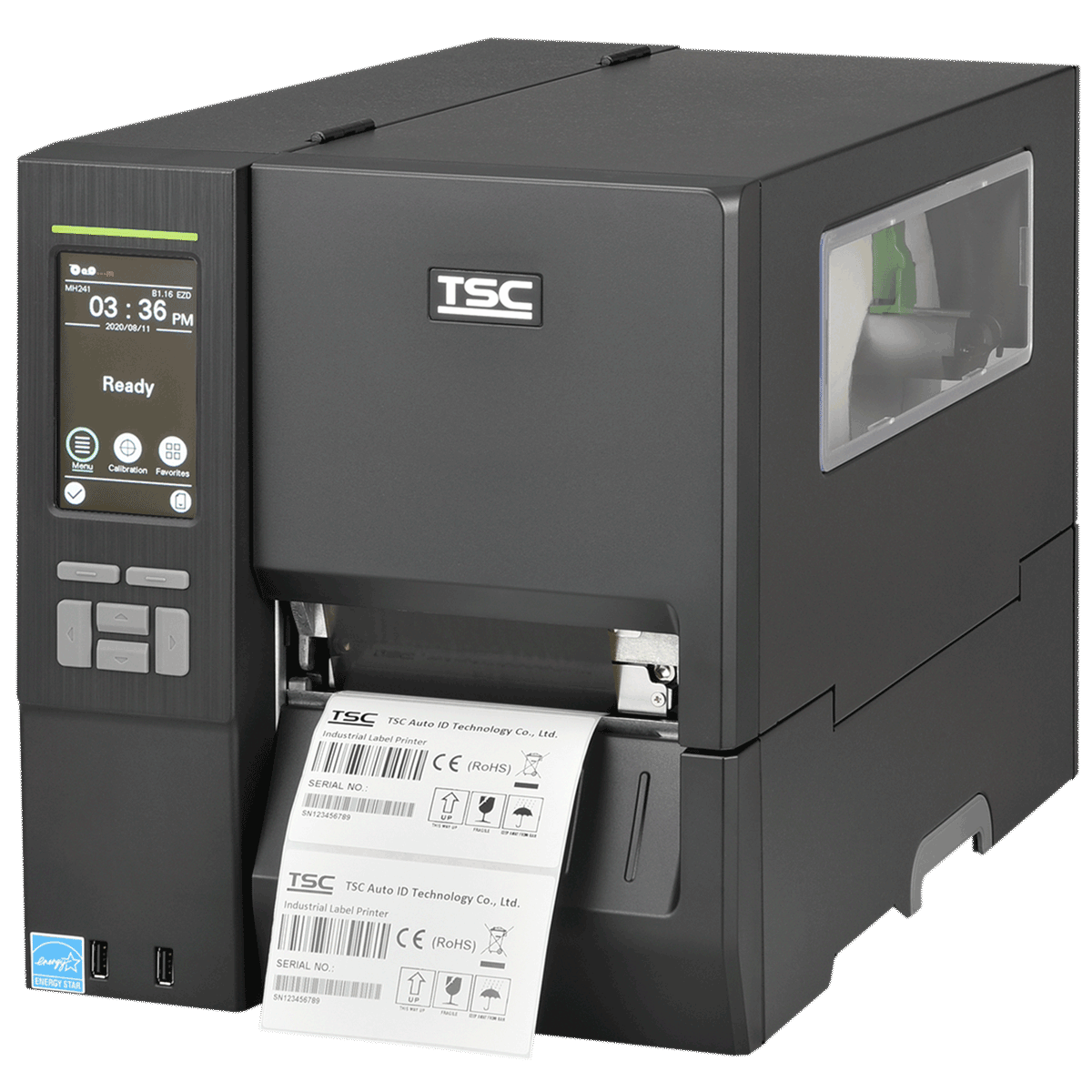 מדפסת מדבקות תעשייתית TSC MH240 MH241 להדפסת ברקודים ומדבקות