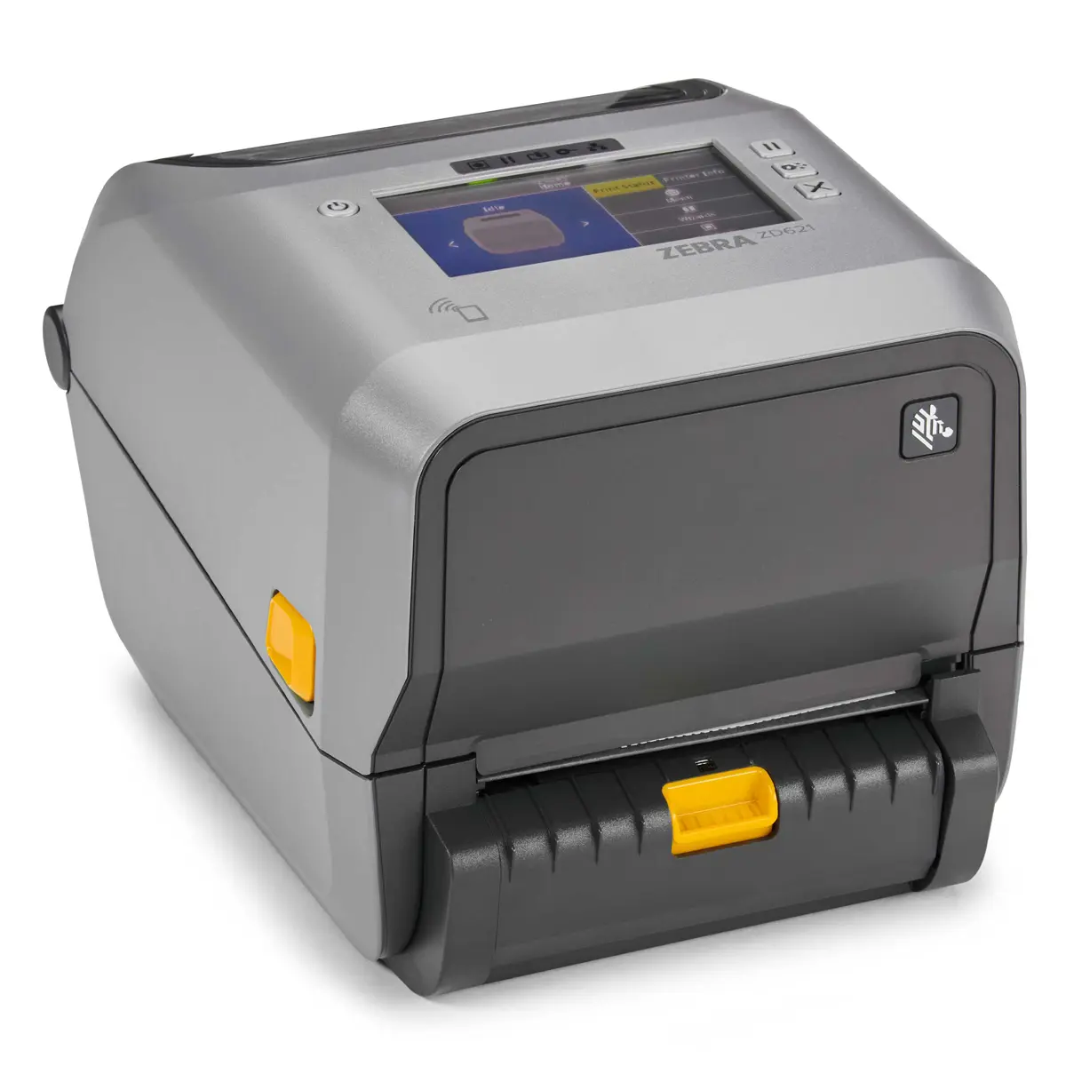 מדפסת מדבקות Zebra ZD621T עם מקלף מדבקות