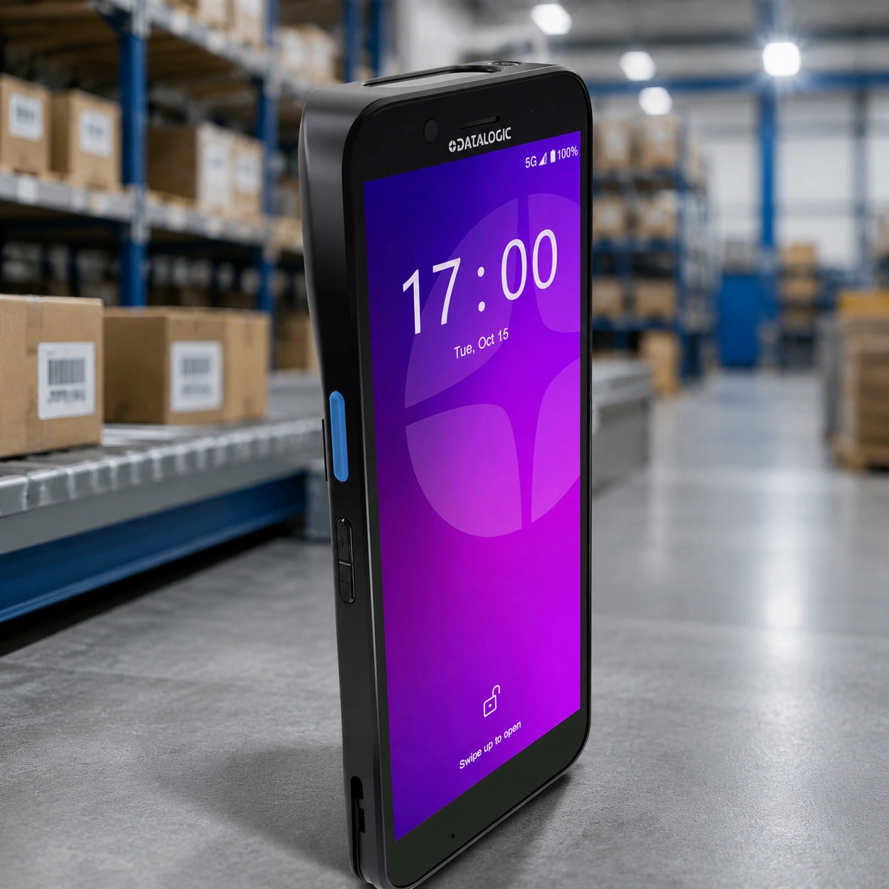 מסופון Datalogic Memor 17 בסביבת מחסן לוגיסטי